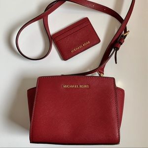 Michael Kors Selma Mini Saffiano Leather Crossbody